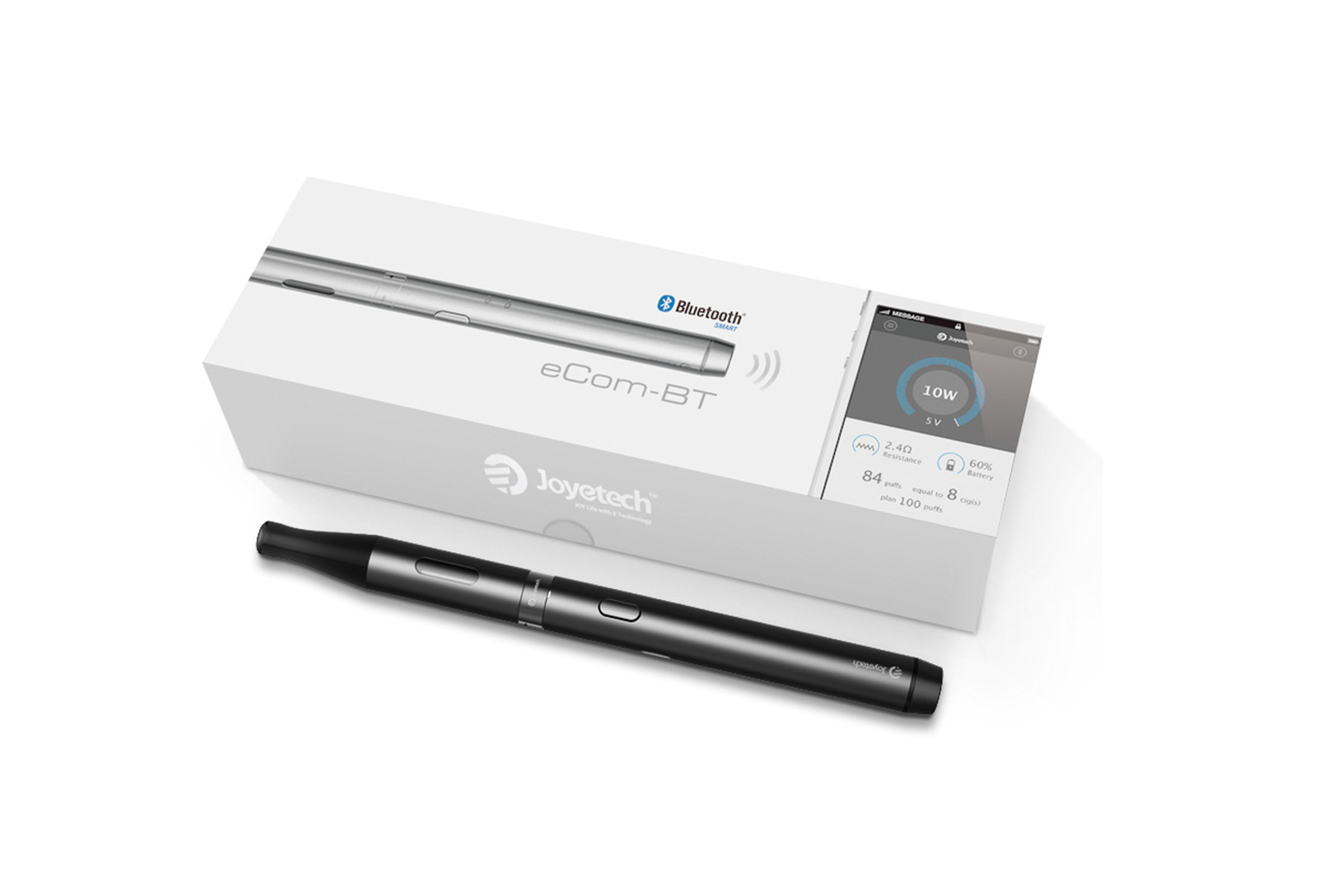 Boite avec e-cigarette