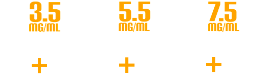 Pour 3.5mg/ml de nicotine acheter 1 booster, pour 5.5mg/ml de nicotine acheter 2 boosters, pour 7.5mg/ml de nicotine acheter 3 boosters